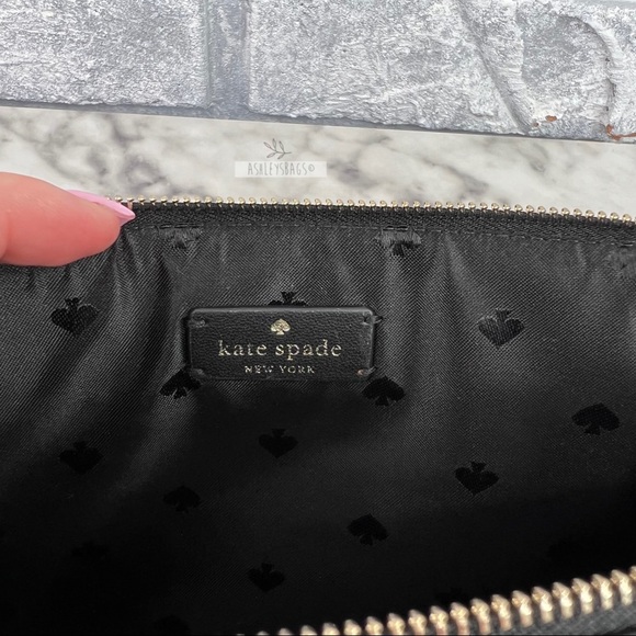 Kate Spade Staci Colorblock Leather Medium Wristlet Wallet In Warm Biege - Picture 7 of 8